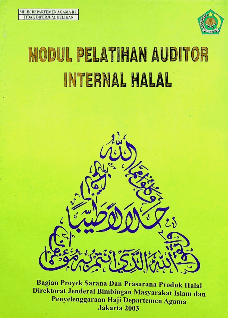 Modul Pelatihan Auditor Internal Halal